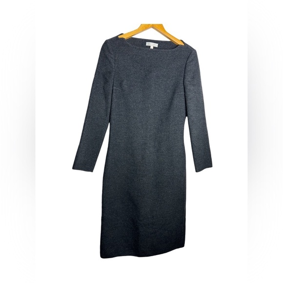 TSE Dresses & Skirts - TSE MIDI Dress wool Cashmere 6 Women Classic Old Money Luxury long Sleeve gray
